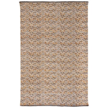 Safavieh 6 x 6 ft. Kilim Contemporary Flat Weave Square Rug Gold & Black KLM729D-6SQ